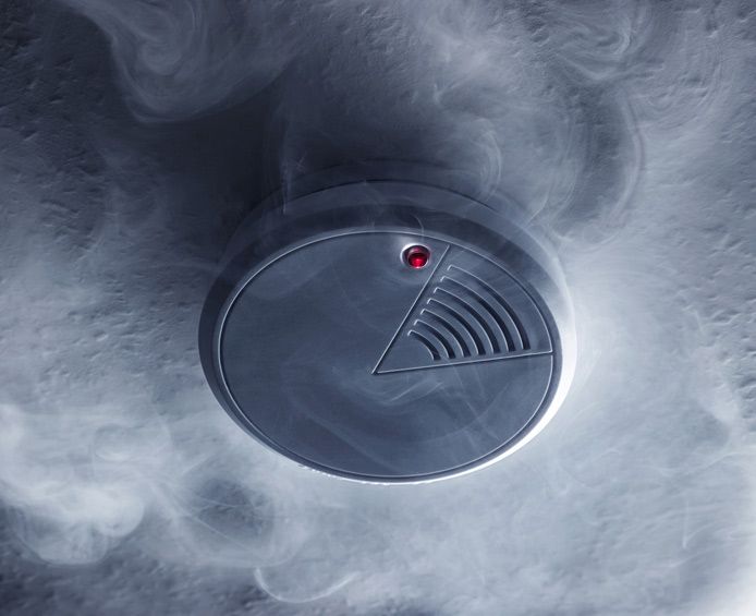 Smoke Detector With Smoke — Alert Smoke Alarm Compliance in Maryborough, QLD