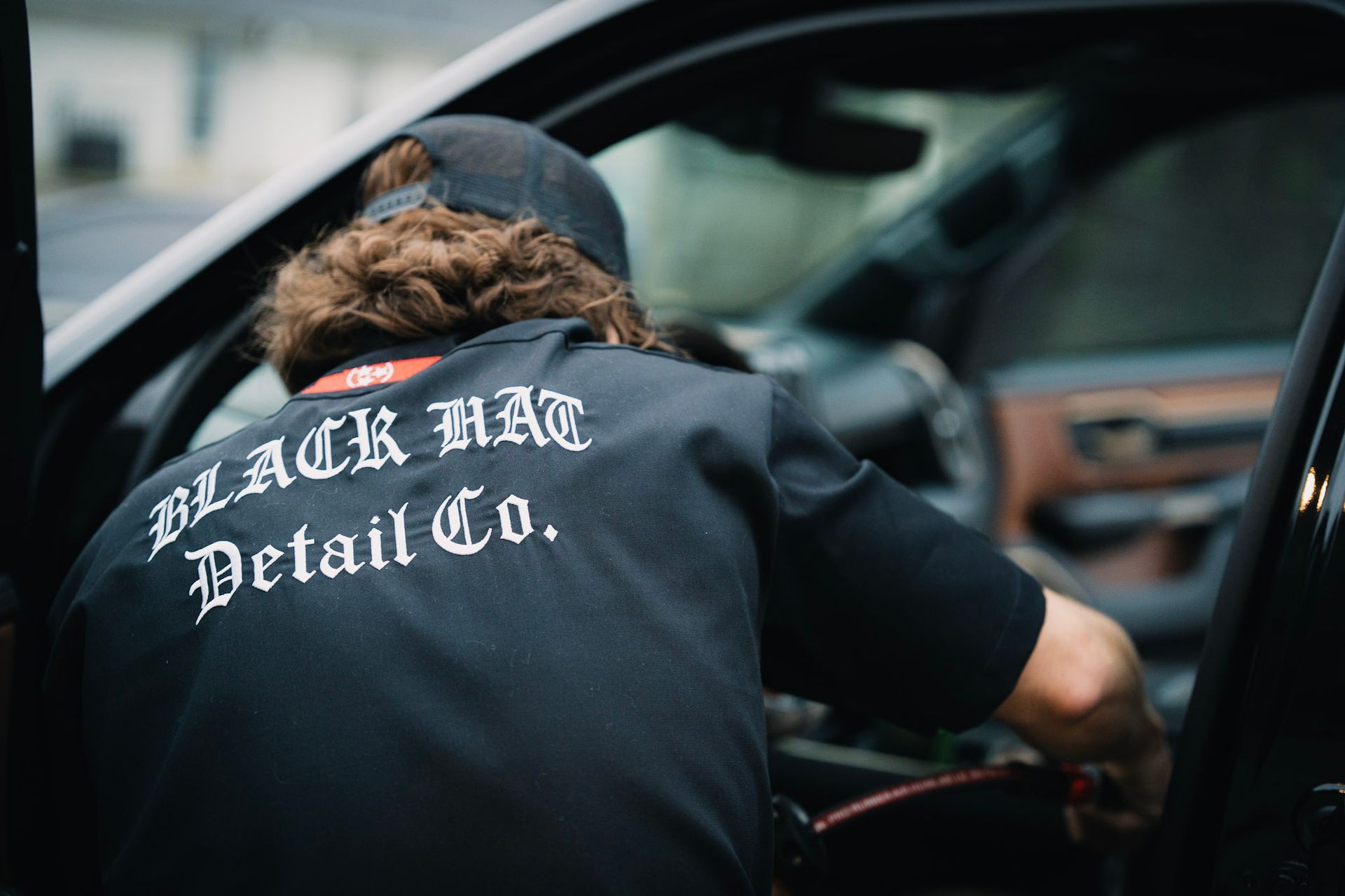 Person in black 