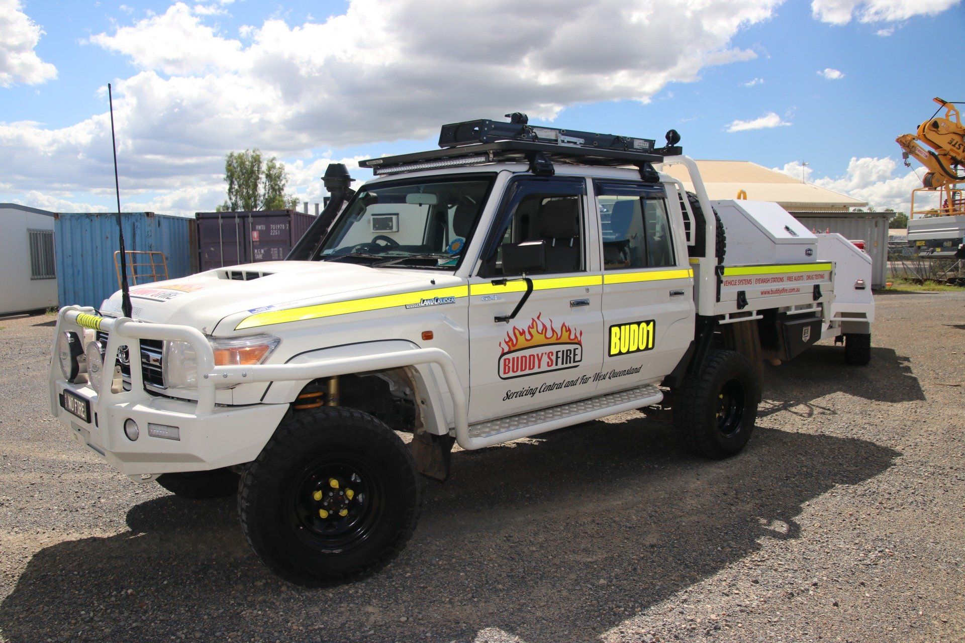 White truck - Buddy's Fire