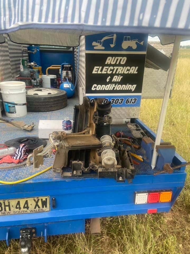 A Blue Truck Carrying Servicing Equipments — Auto Electrician Tamworth
