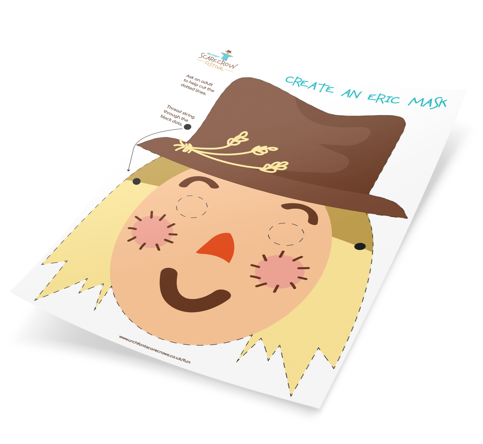 scarecrow colouring in sheet