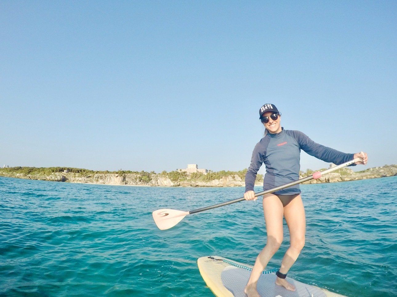 Paddleboarding Tulum Mexico, SUP Ruins Tulum