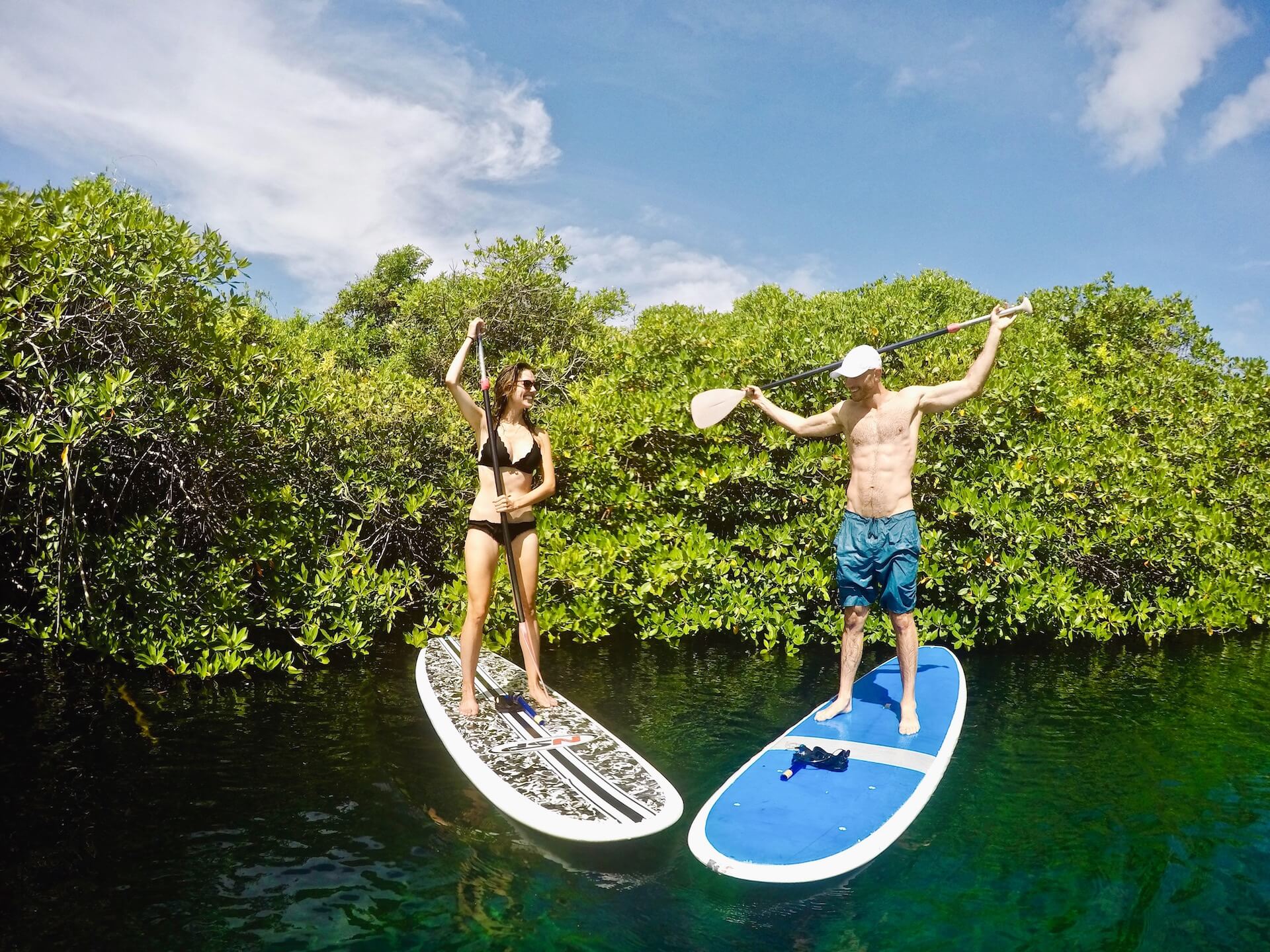 Paddleboarding Tulum Mexico, SUP Casa Cenote