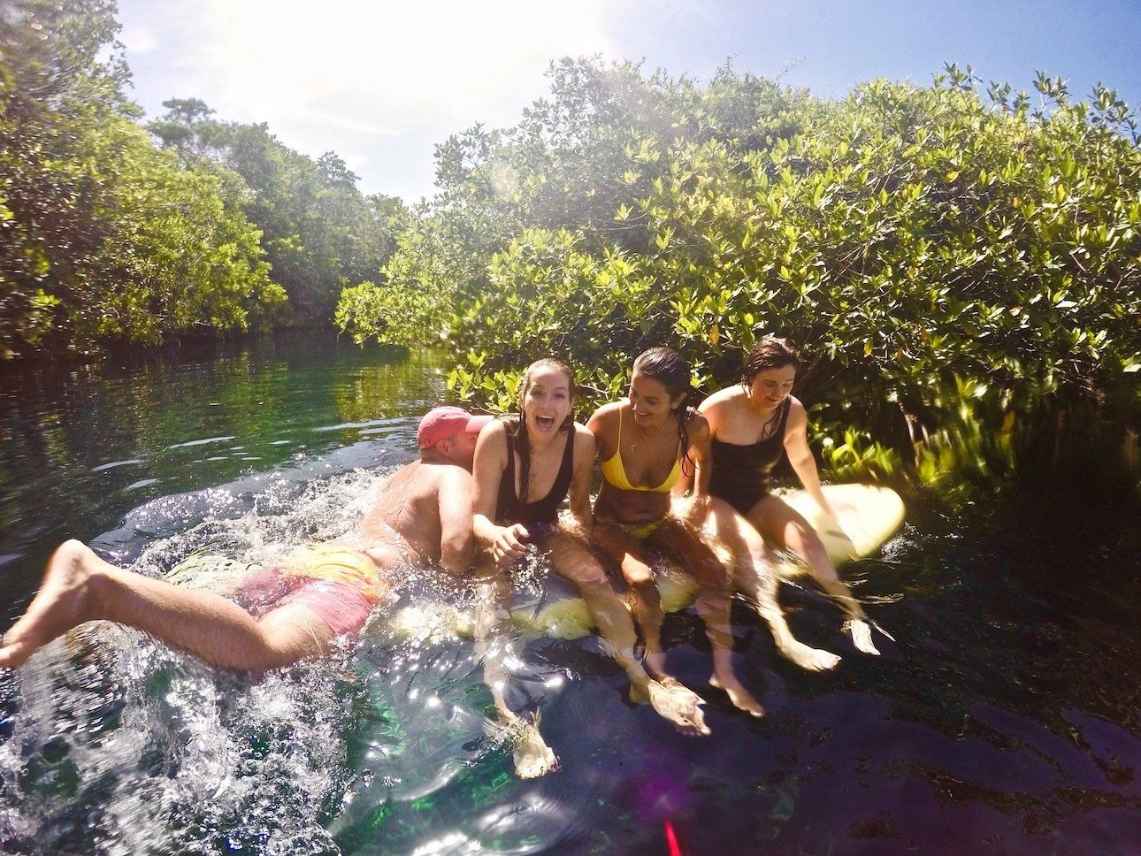 Paddleboarding Tulum Mexico, SUP Casa Cenote