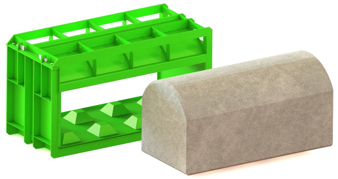 Betonblokmodel 1688 – ronde top