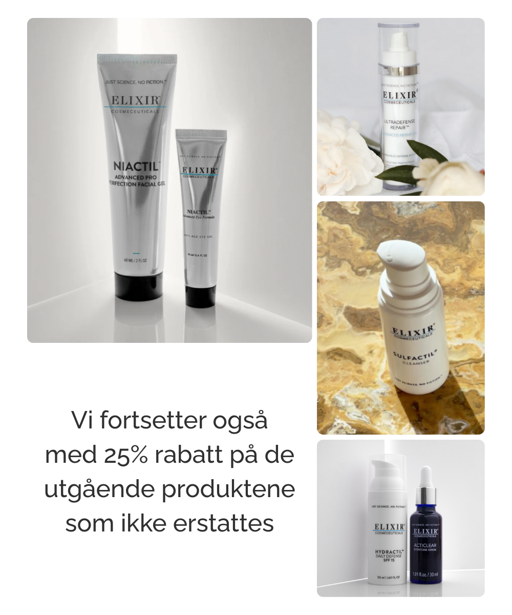 Hudpleie fra Elixir Cosmeceuticals til 25%!