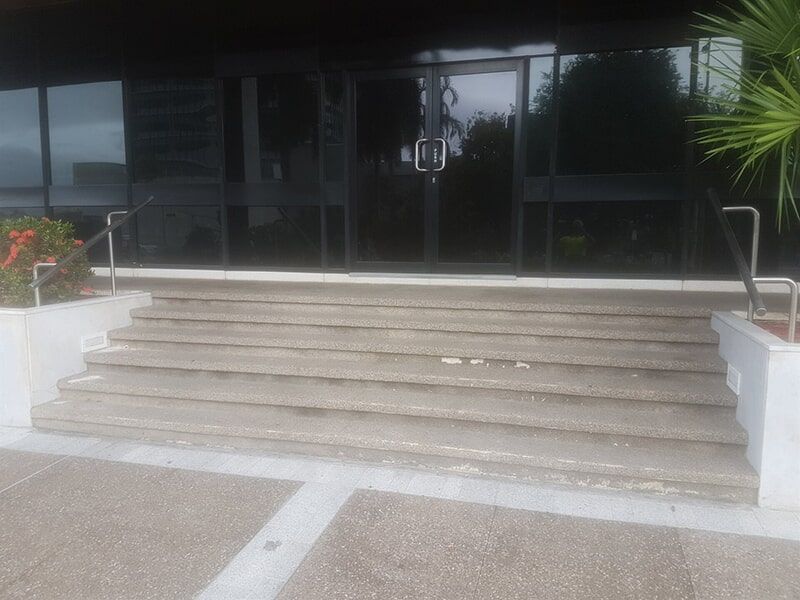 Concrete Stairs before Upgrade — Concrete Services in Townsville, QLD