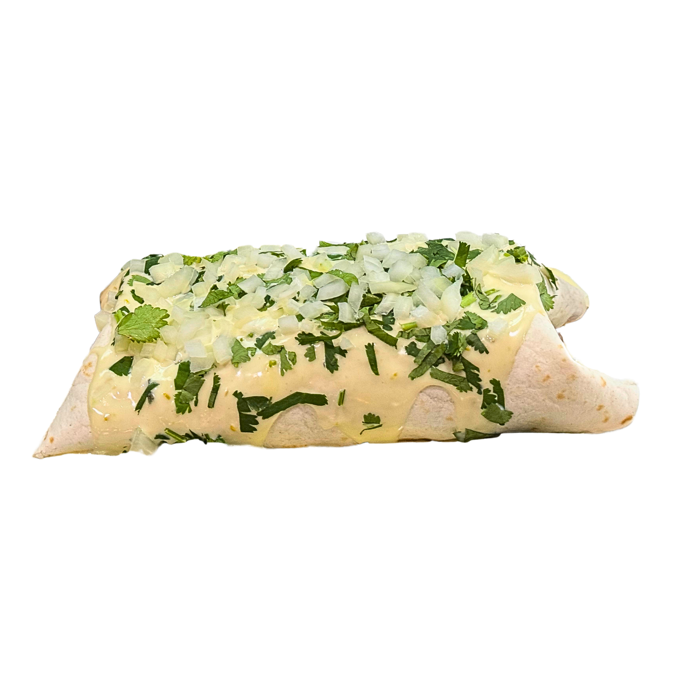 Birria Burrito with cheese and cilantro