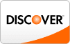 A white and orange discover logo on a white background.