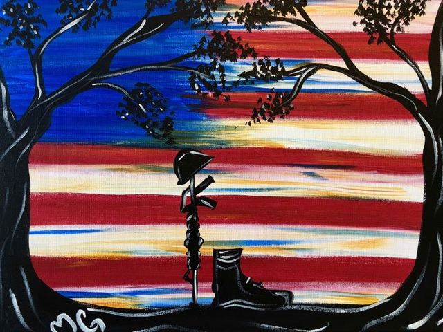 patriotic painting easy