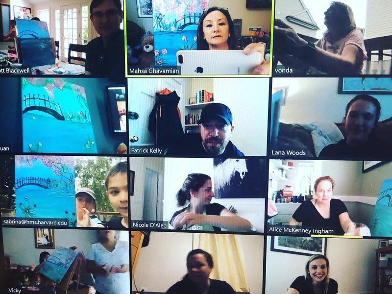virtual painting class