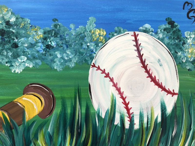baseball painting