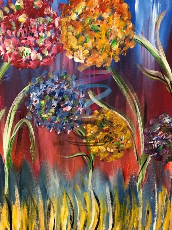 Field of Dreams acrylic painting