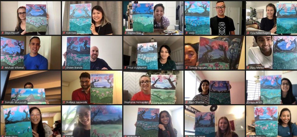 virtual painting party