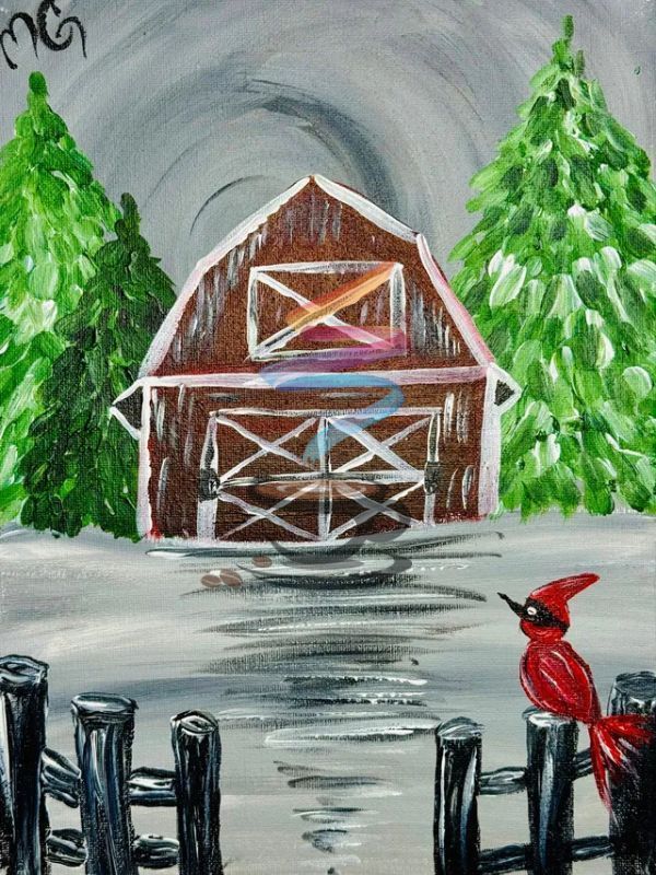 Winter Barn