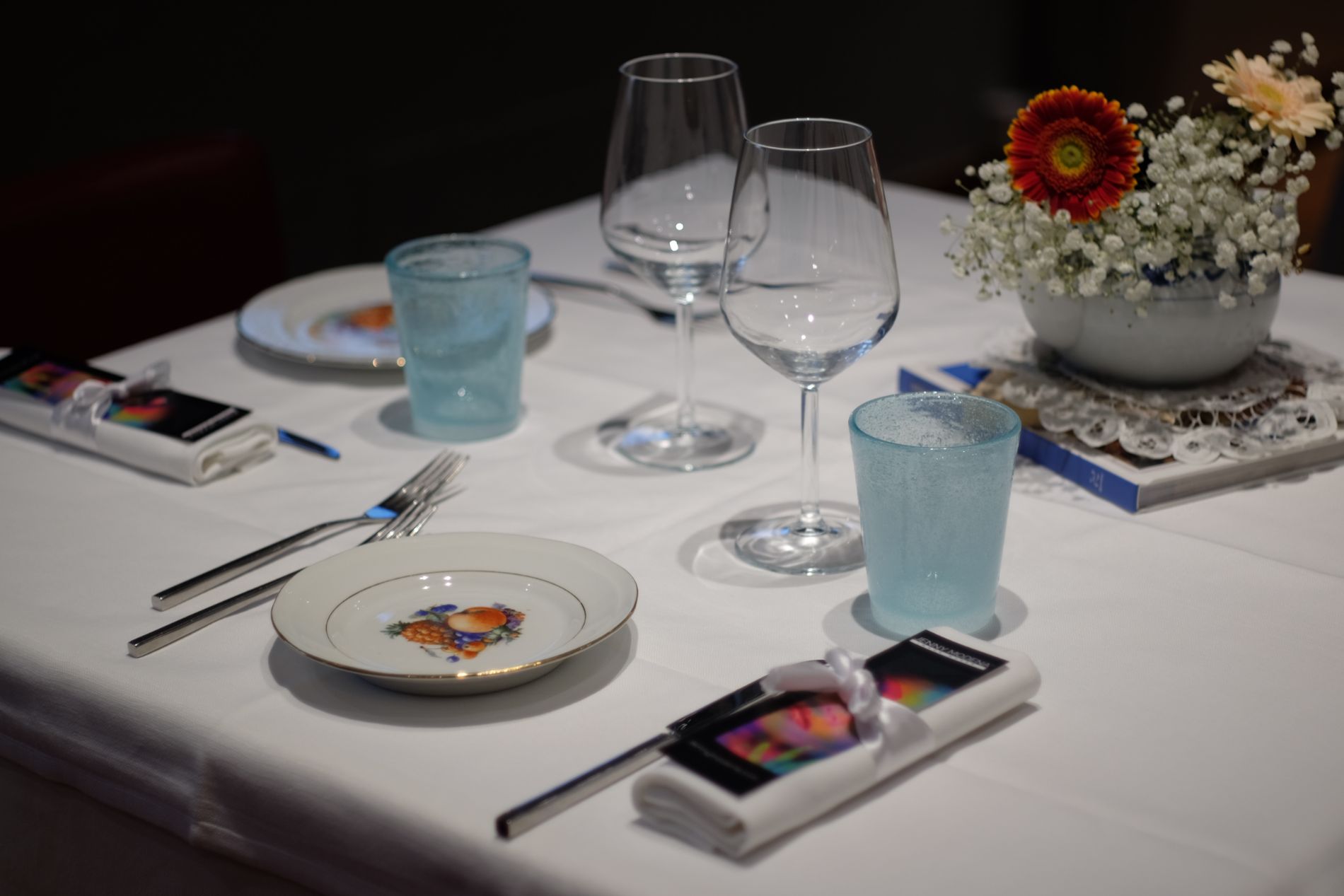 tavolo del ristorante tipico di pesce