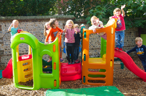 children playing at playcare nursery