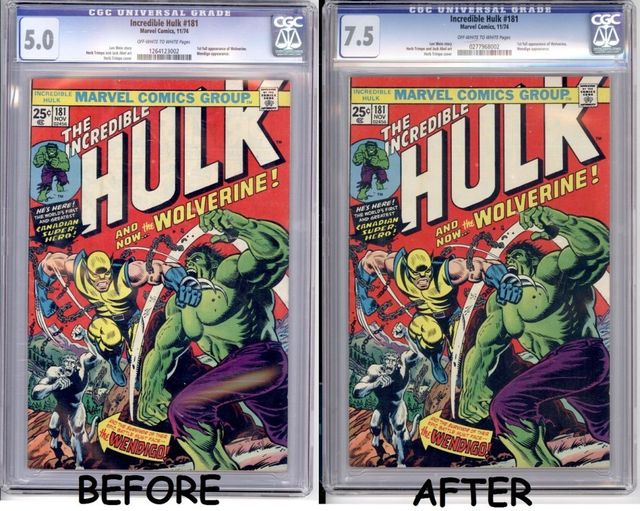 Comic Pressing Before And After