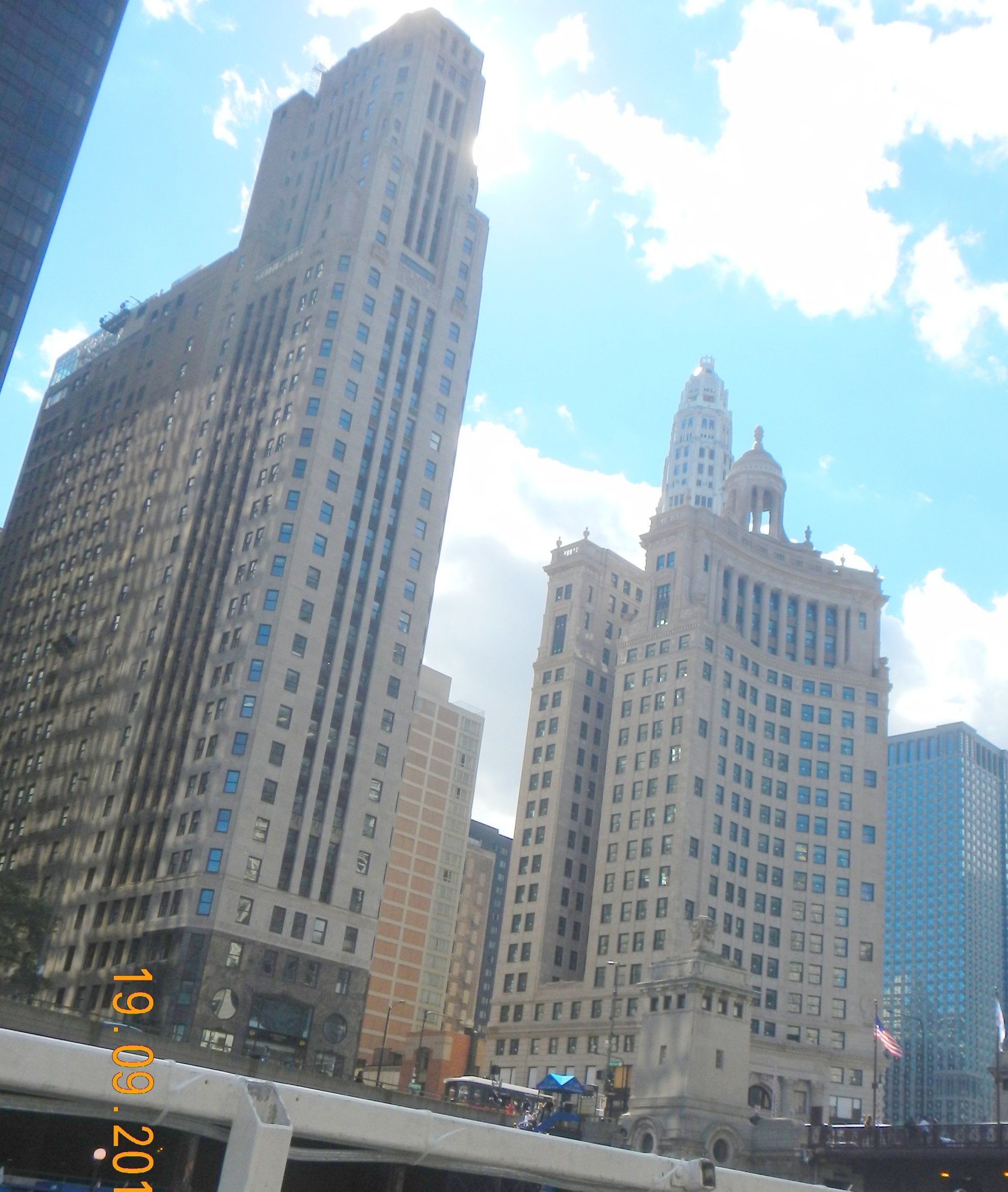 Ein Foto der Skyline einer Stadt, aufgenommen am 15. September 2013