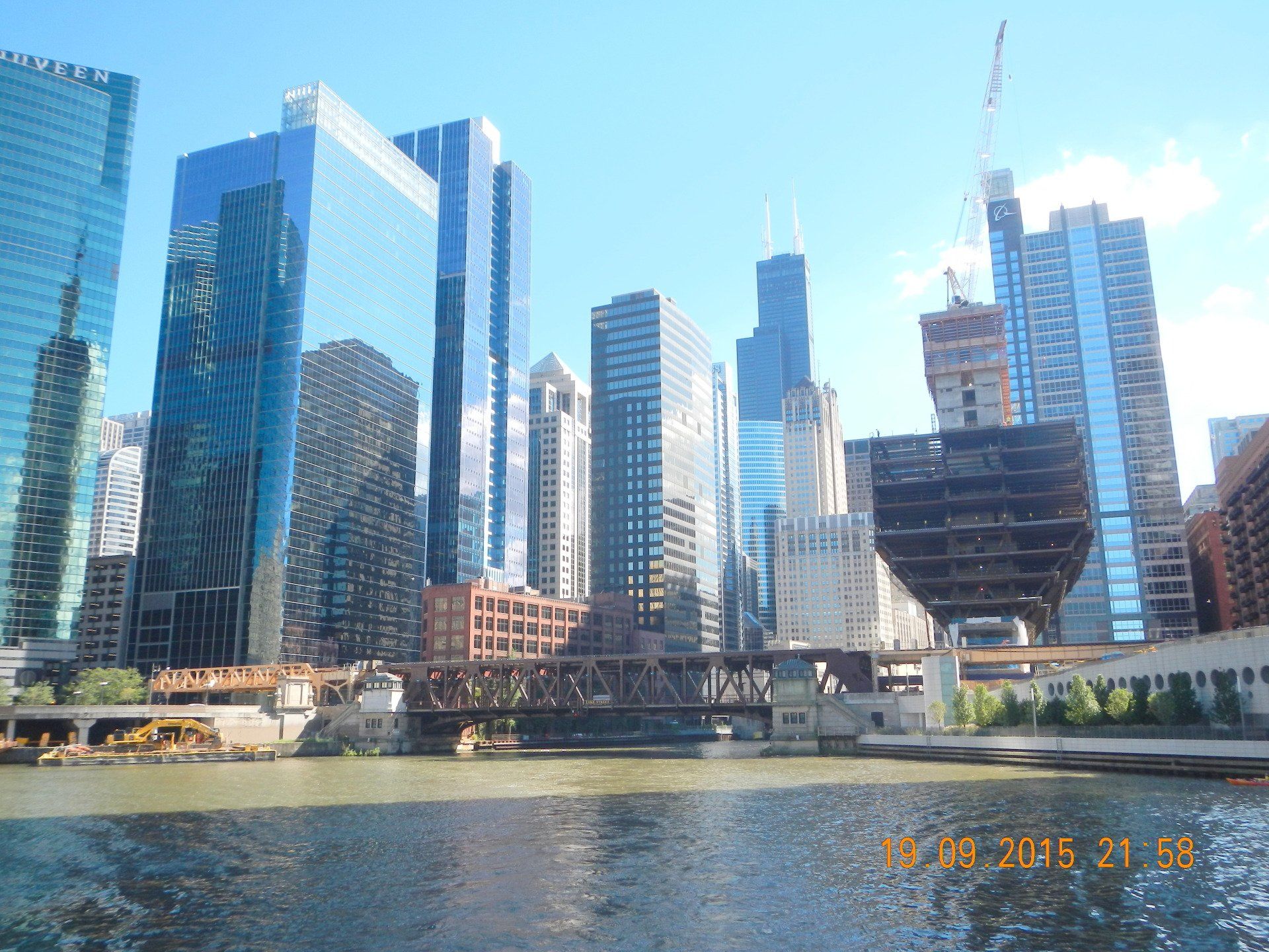 Ein Bild der Skyline einer Stadt, aufgenommen am 29. Juli 2015