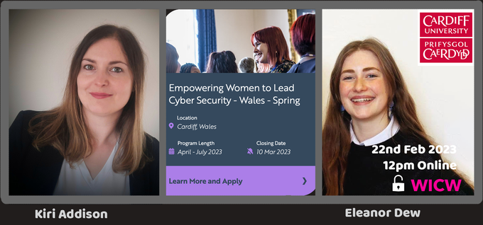 Eventbrite banner for next women in cyber meeting