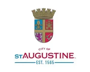 City of St. Augustine logo with crest and “EST. 1565” text