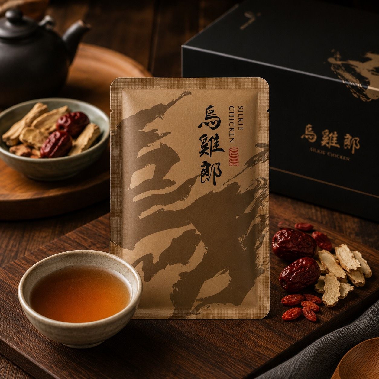 常溫烏骨雞滴雞精100包裸包特惠+贈品牌限量萃取保溫瓶一個