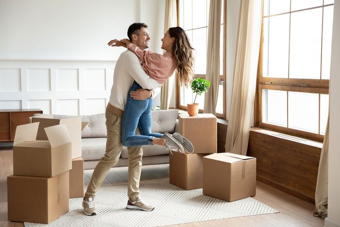 Couple Moving into new home