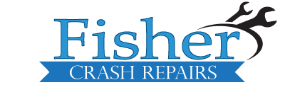 fisher crash repairs business logo