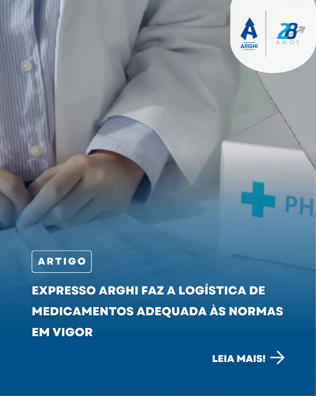 Expresso Arghi faz a logística de medicamentos adequada às normas em vigor