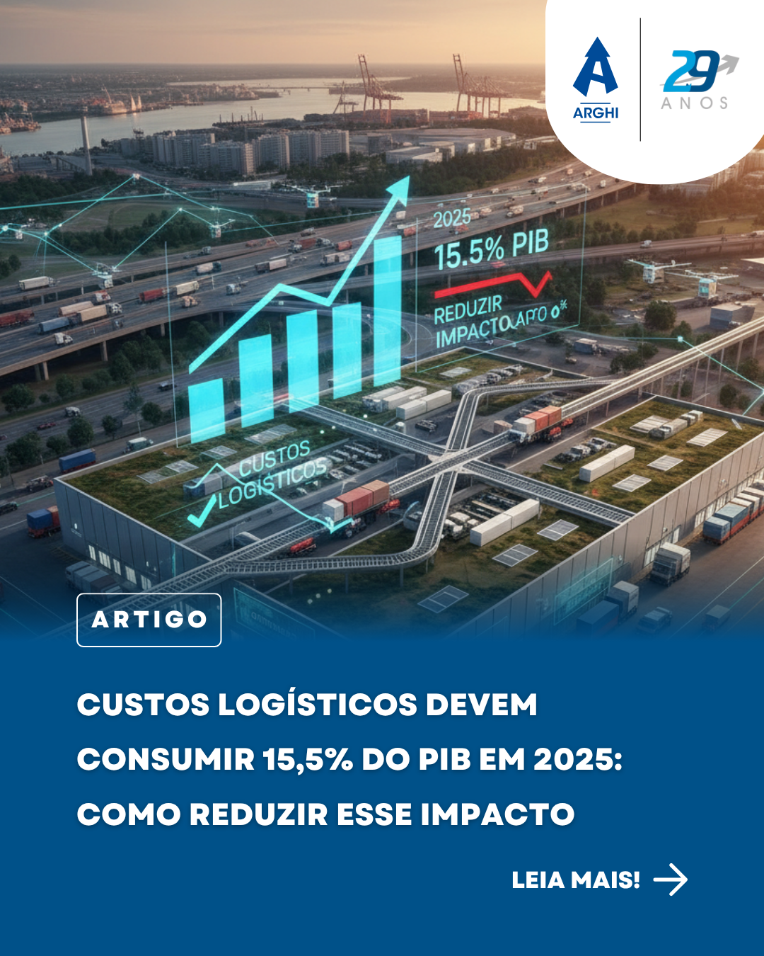 Custos logísticos devem consumir 15,5% do PIB em 2025: como reduzir esse impacto