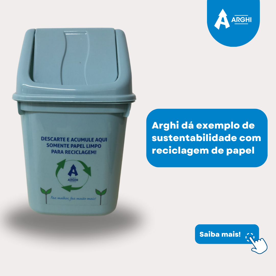 Arghi dá exemplo de sustentabilidade com reciclagem de papel