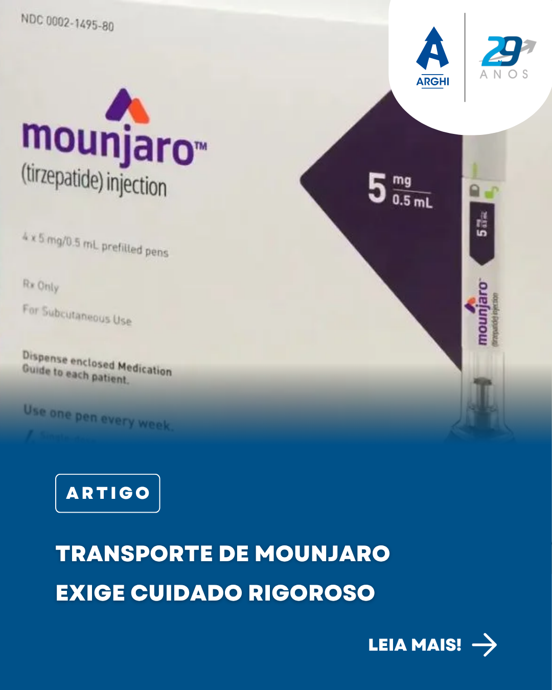 Transporte de Mounjaro e similares exige cuidado rigoroso