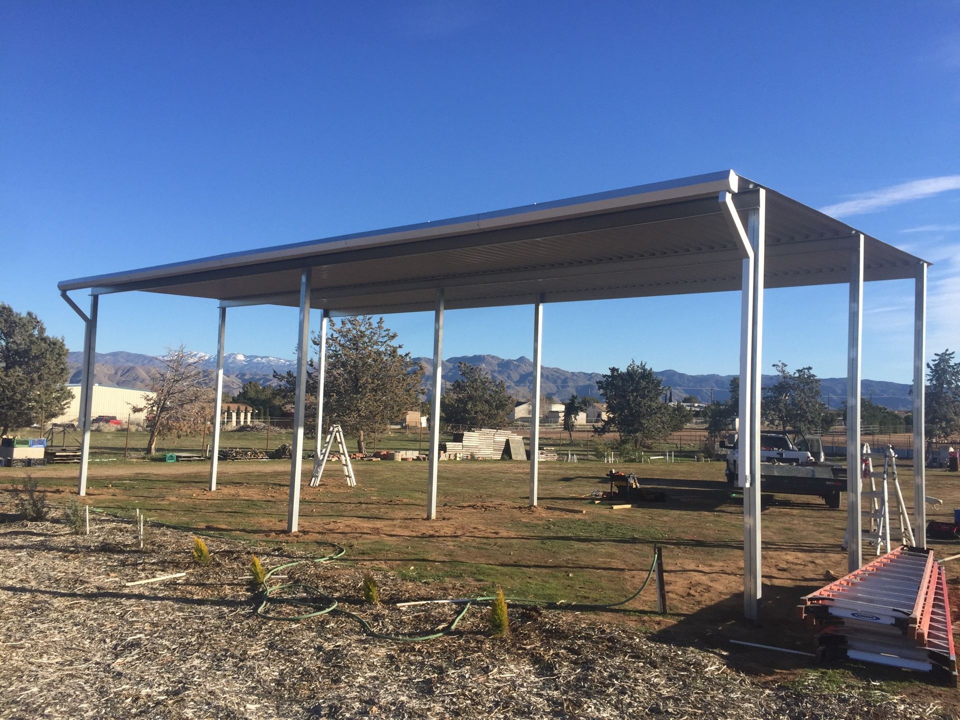 24’ W x 36’ D x 13’ H Free Standing Cover