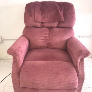 Used Pink Fabric Medical Lift Chair — Long Beach, CA — Mozena Medical