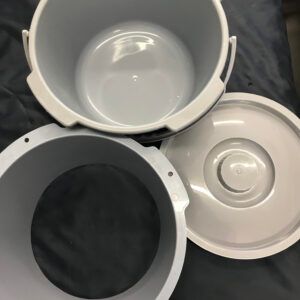 Z-clearance Gray-colored Standard Commode Bucket — Long Beach, CA — Mozena Medical
