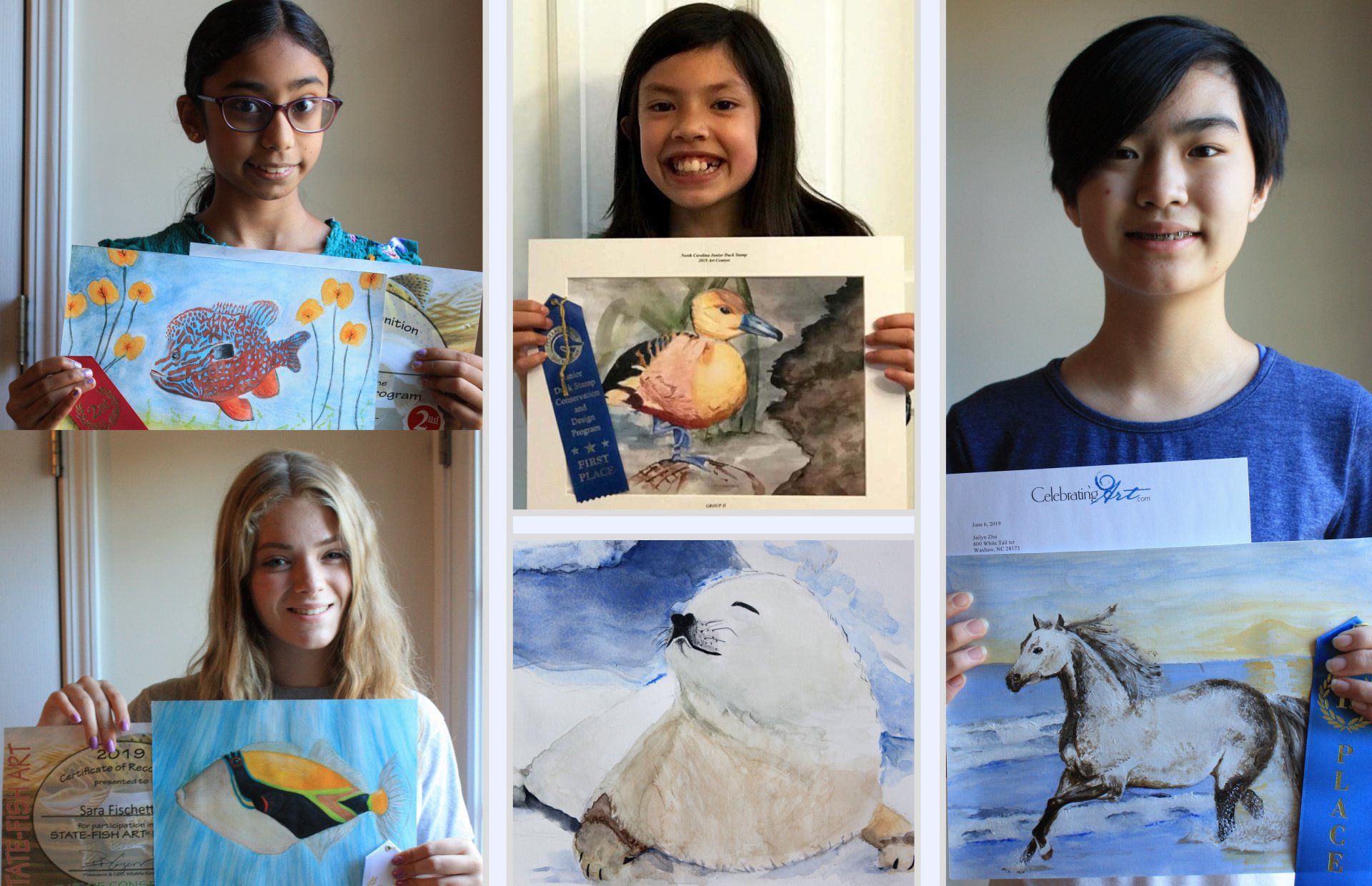 Alan Fine Art Students receiving top honors.