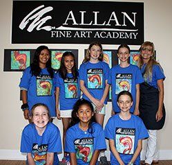 Happy students of Art Camp