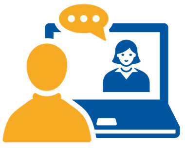 Icon representing online training