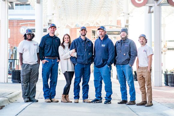 Team with Four Men and Woman — High Point, NC — Davis Heating and Air
