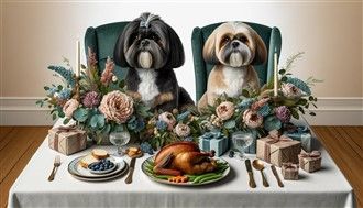 Holiday Image - Shih Tzu Dogs 