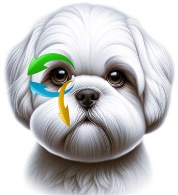 how to clean a Shih Tzu's eye area for tear stains