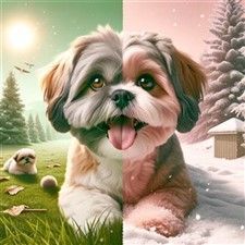 Shih Tzu Both Weather Seasons