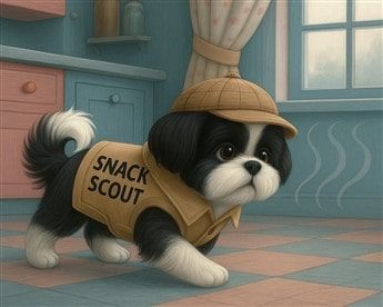 Shih Tzu Looking for Snacks