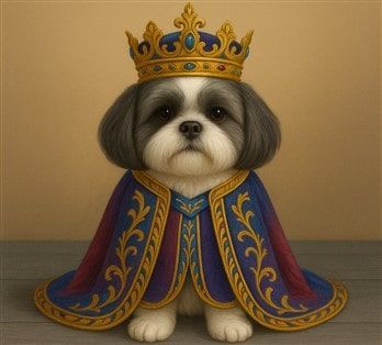 Shih Tzu in Royal Clothes