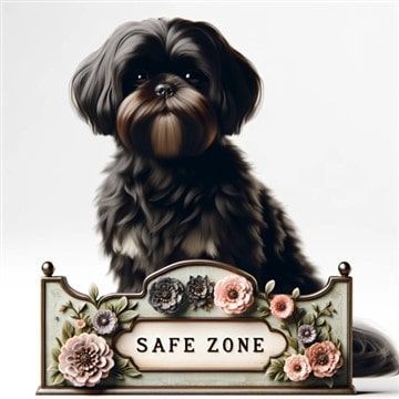 Shih Tzu in Safe Zone, Poison Proof Checklist