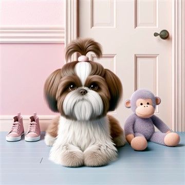Shih Tzu ready to be trained 