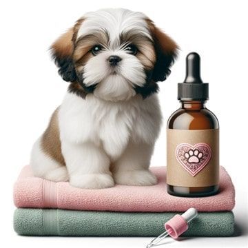 Shih Tzu with Hydrogen Peroxide to Induce Vomiting