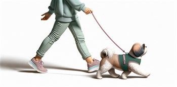Do: Put a harness on your Shih Tzu