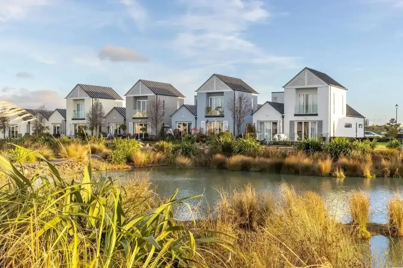 Lakeside homes at Burlington Village
